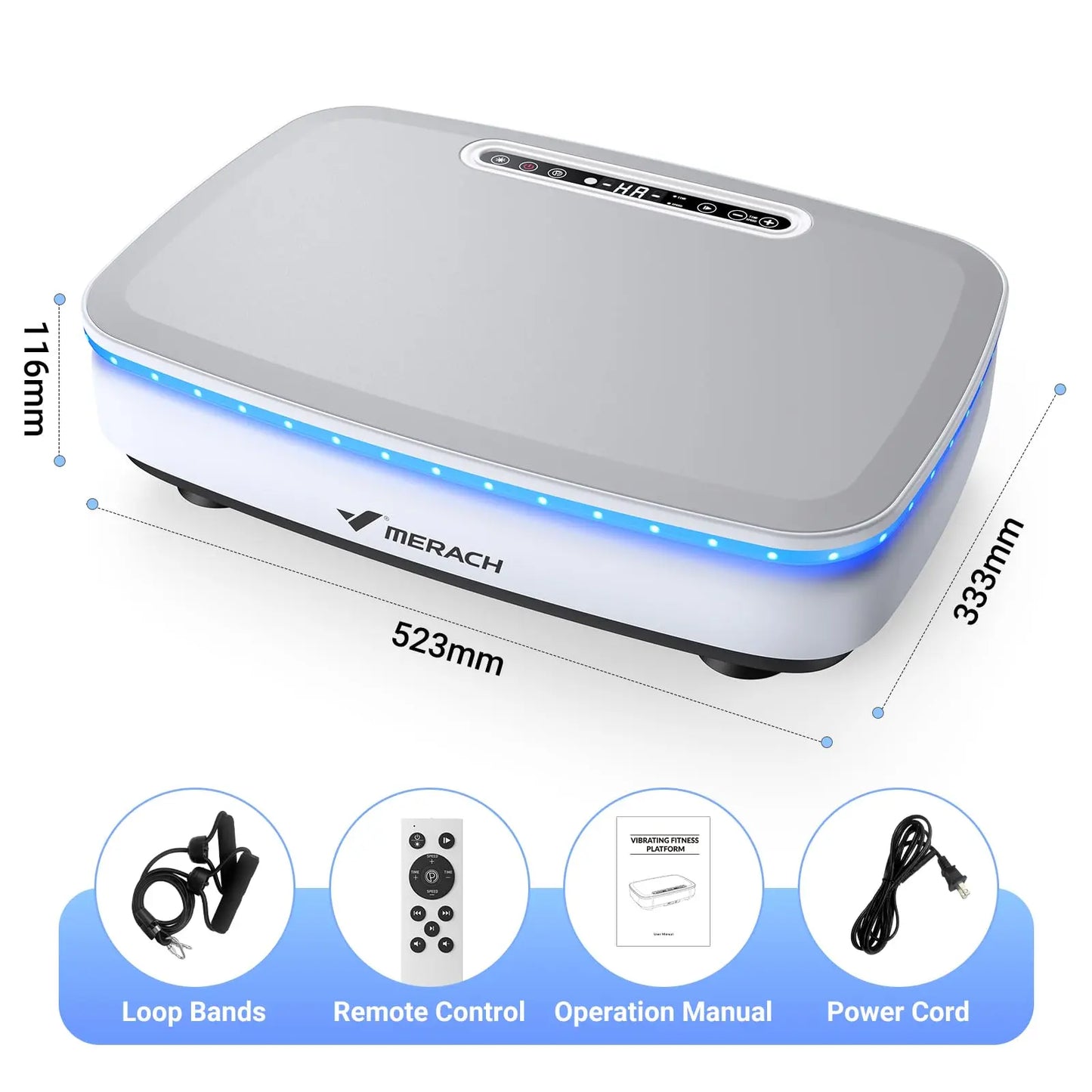Vibration Plate, Exercise Machine, Lymphatic Drainage, Relieve Pain, Help Sleep, Fat Burning & Weight Loss
