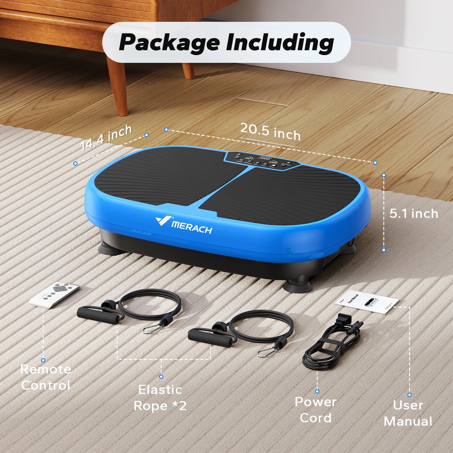 MERACH EMS Vibration Plate, Exercise Machine, Lymphatic Drainage, Relieve Pain, Help Sleep, Fat Burning & Weight Loss