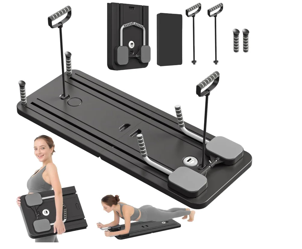 5-in-1, Pilates Sliding Board, Reformer Set, Multi-Purpose, Foldable