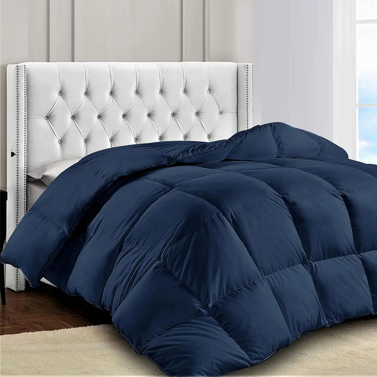 1Pc Bed Comforter, Down Alternative Box, Stitched Fluffy Comforter, Duvet Insert