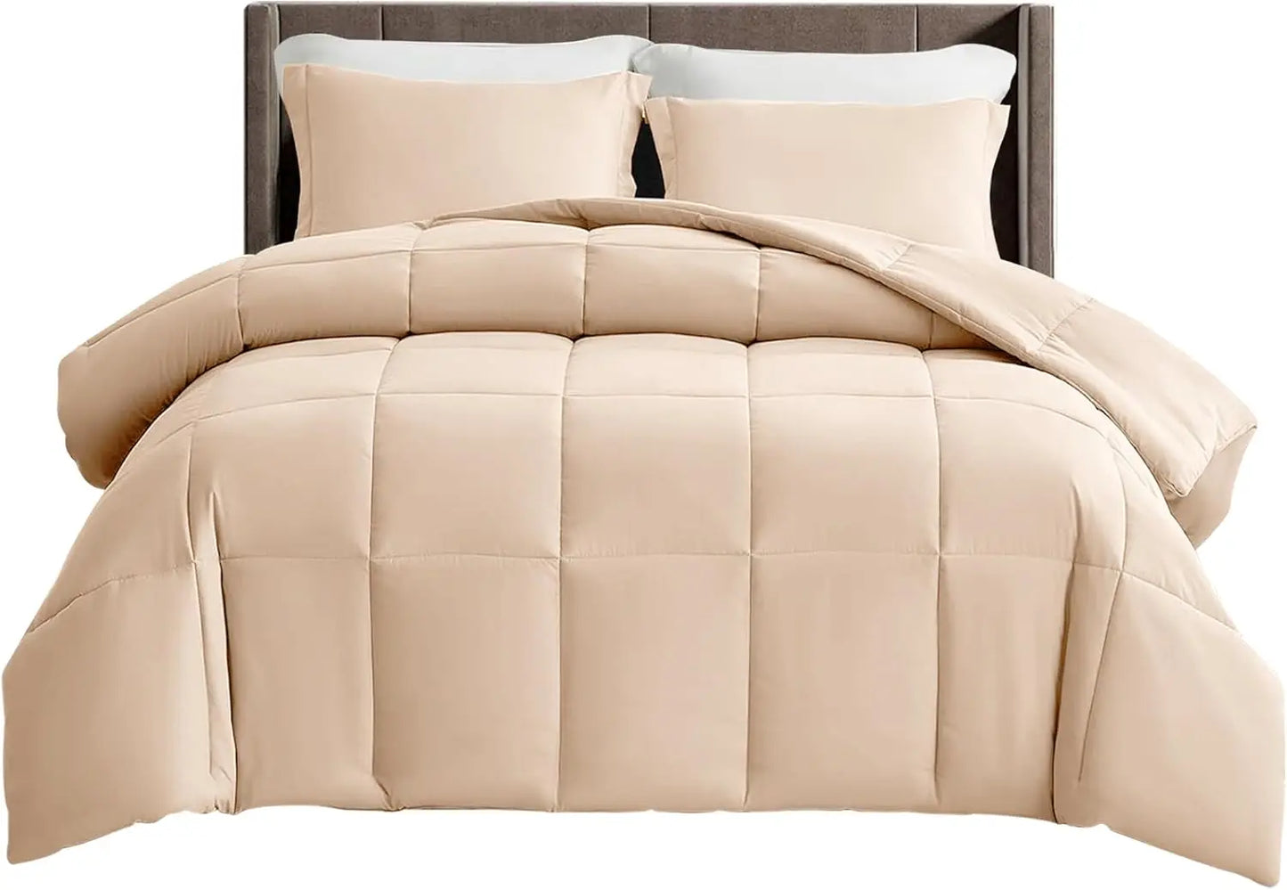 1Pc Bed Comforter, Down Alternative Box, Stitched Fluffy Comforter, Duvet Insert