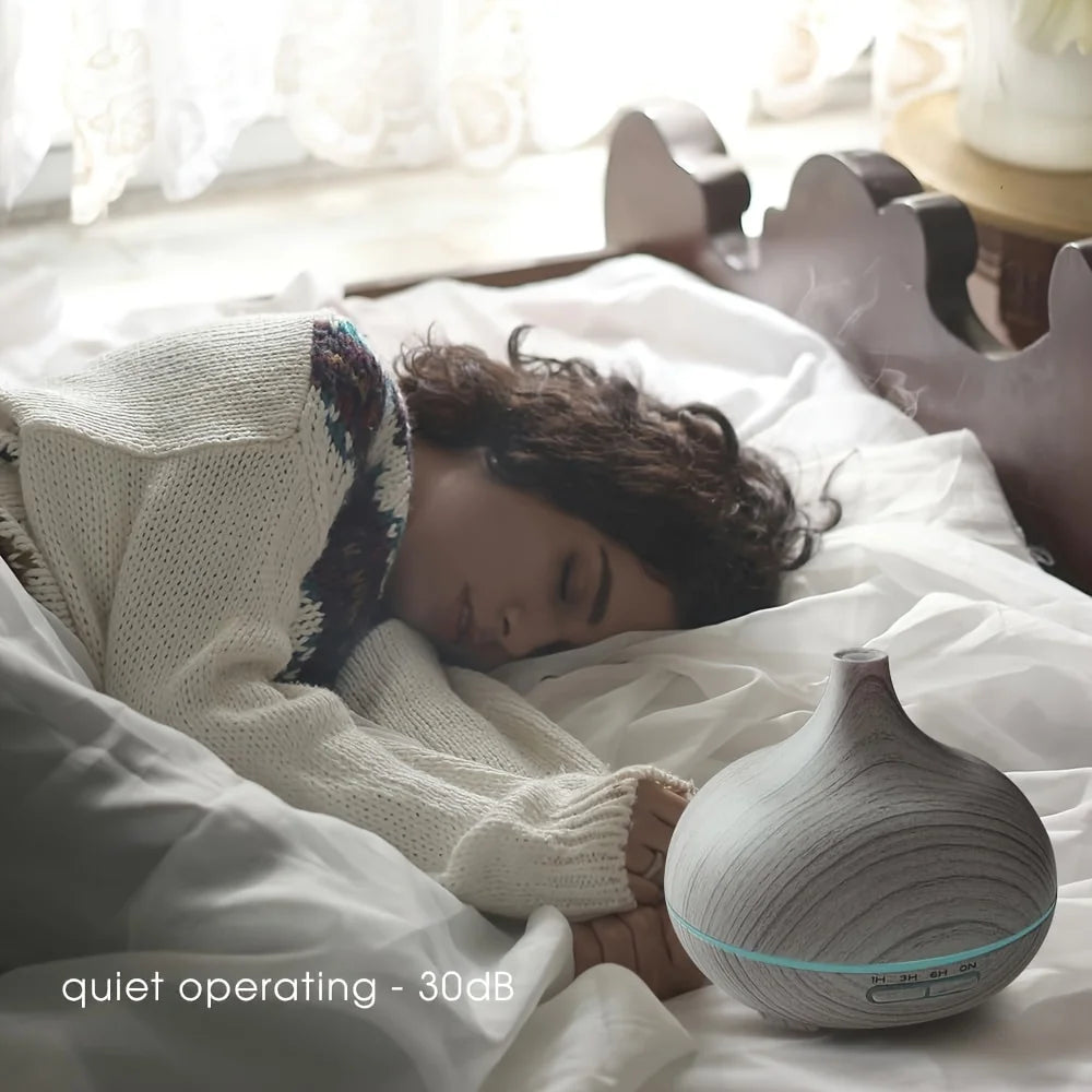 Ultrasonic Humidifier, Cool Mist, Aromatherapy Diffuser with Essential Oil Quiet, Electronics LED lights