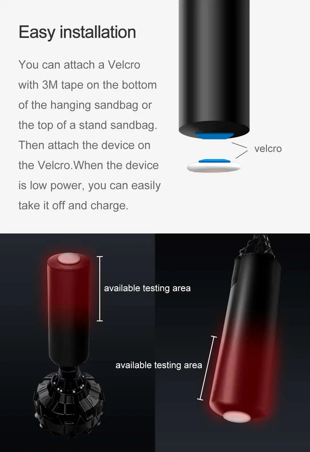 Smart Force Tracker, Punching Bag, Power Meter, Speed Test, Boxing Kick Sensor, Dynamometer