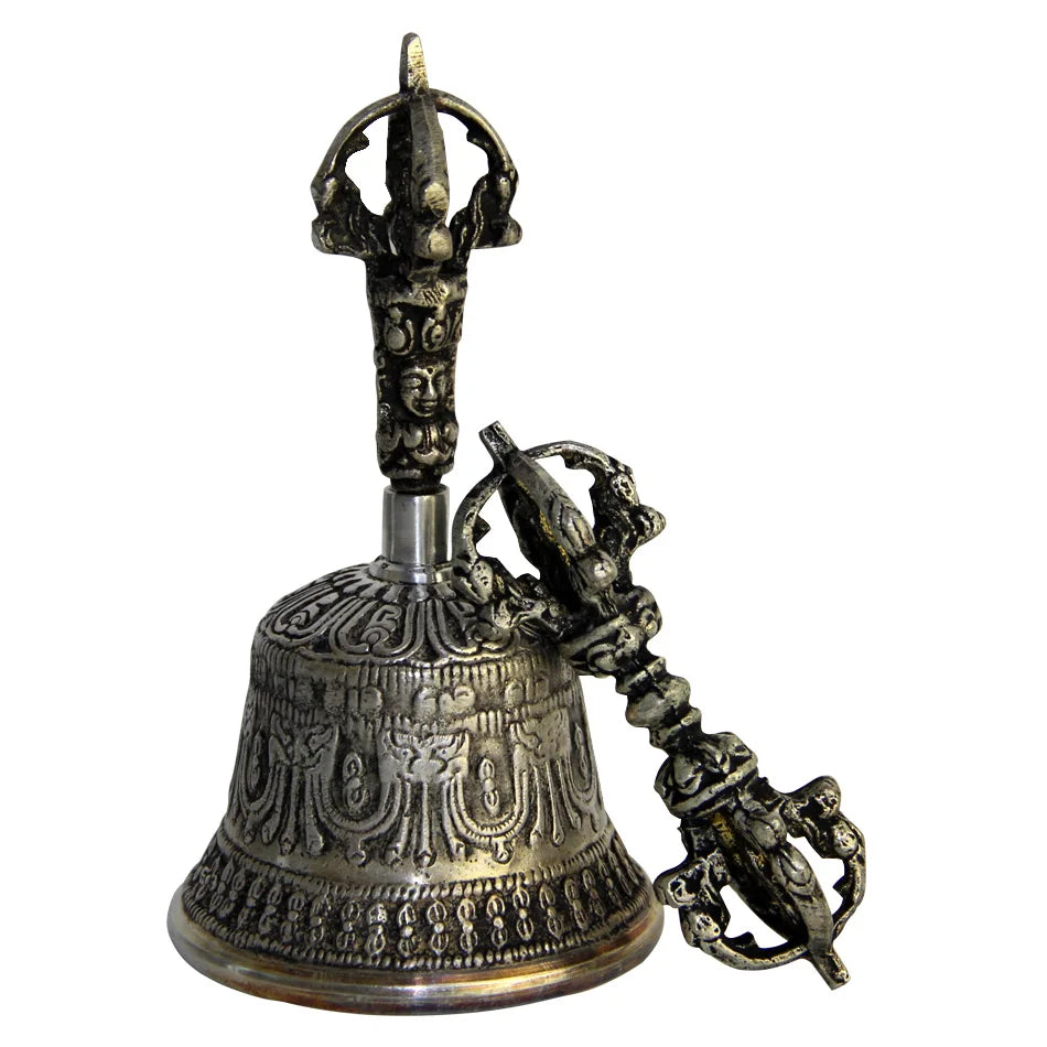 Tibetan Buddhist Meditation Bell, Extra Loud, Multi-Purpose Hand Call Bell