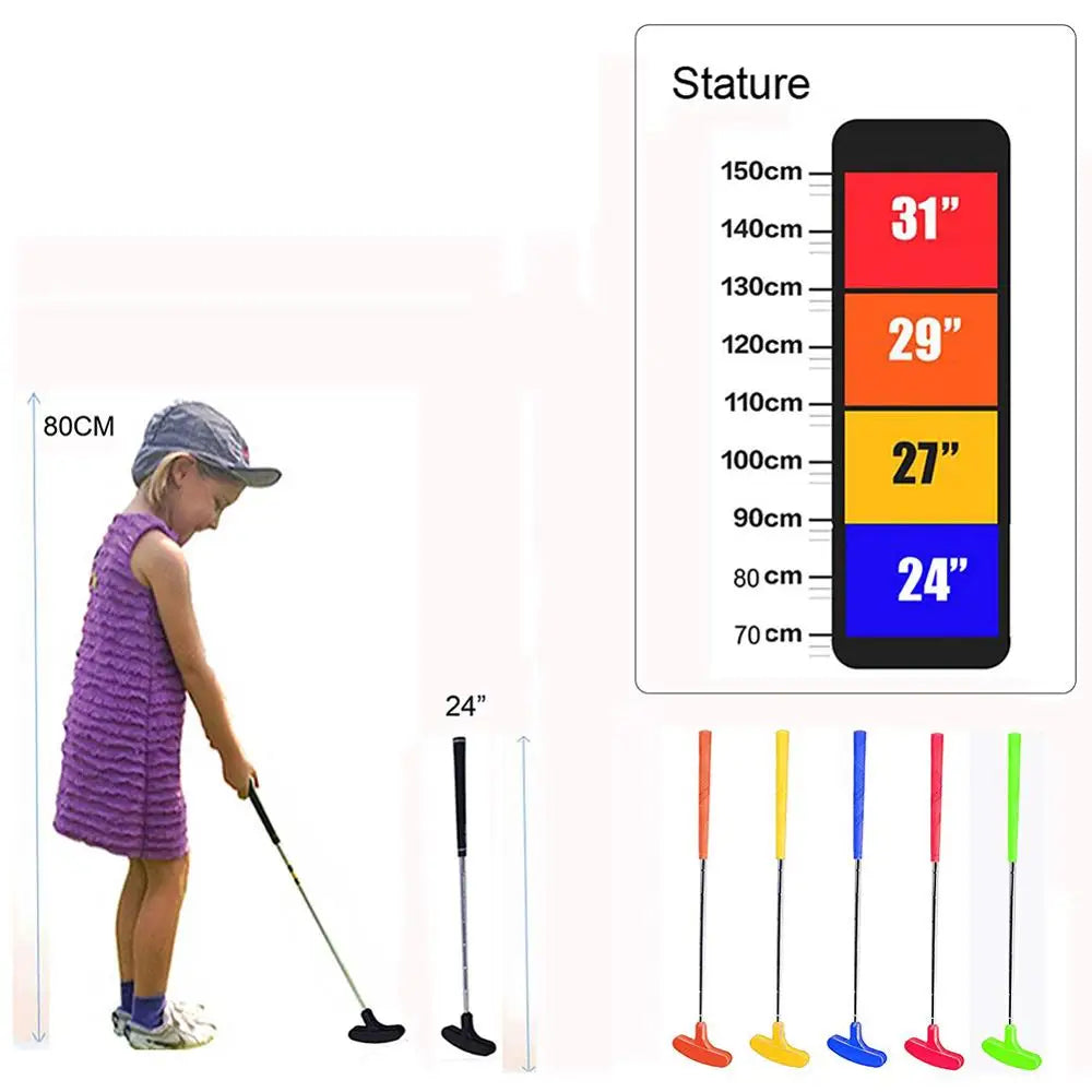1 PC, Mini Golf Putters, Rubber Putter Head, Steel Shaft