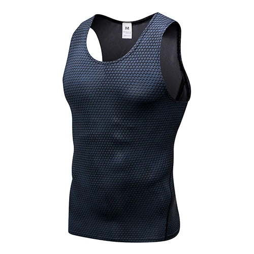 Compression Fitness Tank Top, Men Quick Dry Workout Clothing