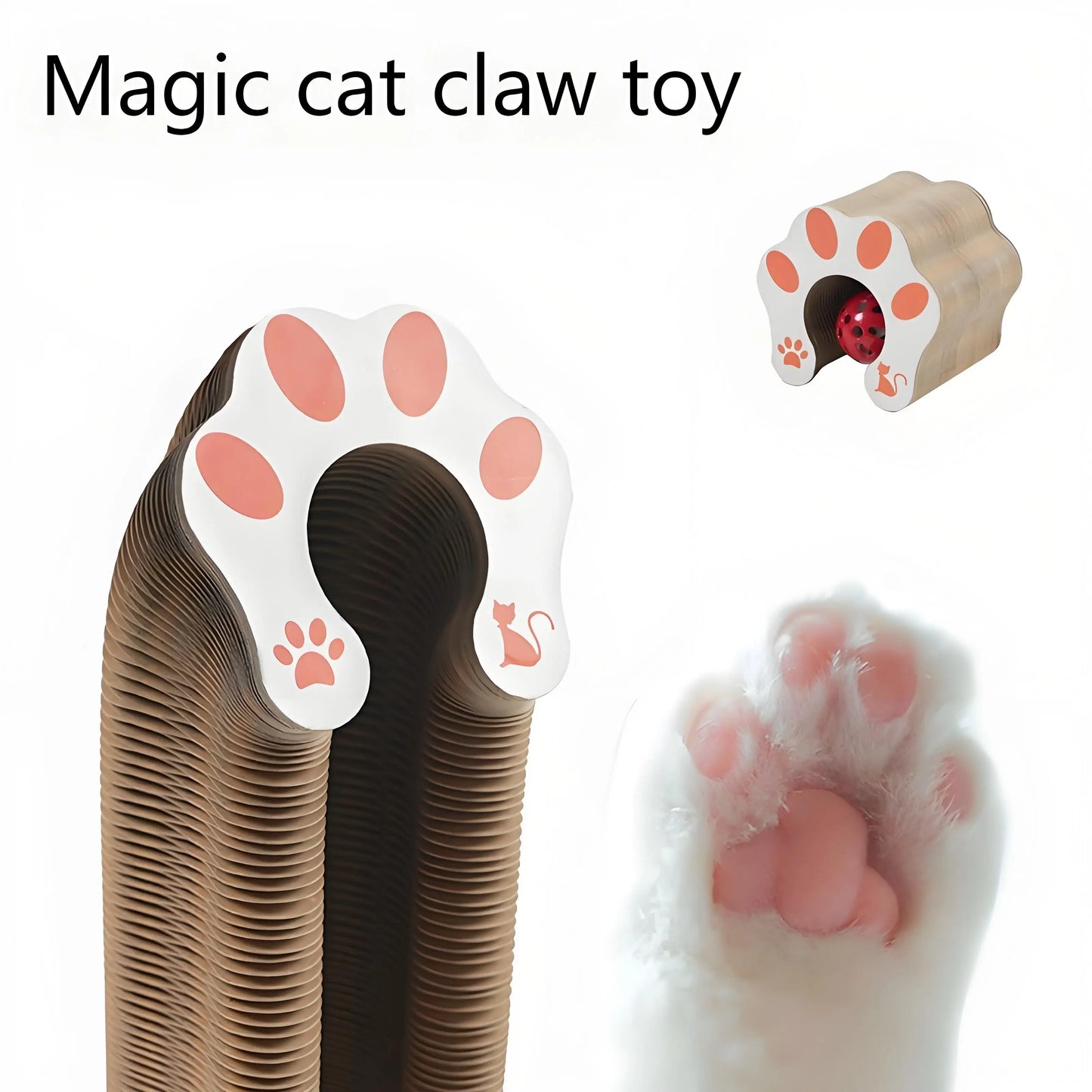 Cat Scratcher Board, Round Corrugated Post, Grinding Claw Accessories