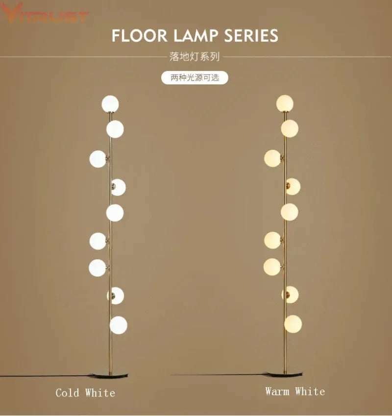 Creative Nordic Floor Lamp LED Standing Light Table Living Room Sitting Bedroom Lighting Fixture
