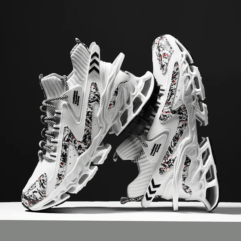 Men's Running Shoes, Non-Slip, Breathable, Mesh, Soft Sole, Casual Athletic Walking Shoes