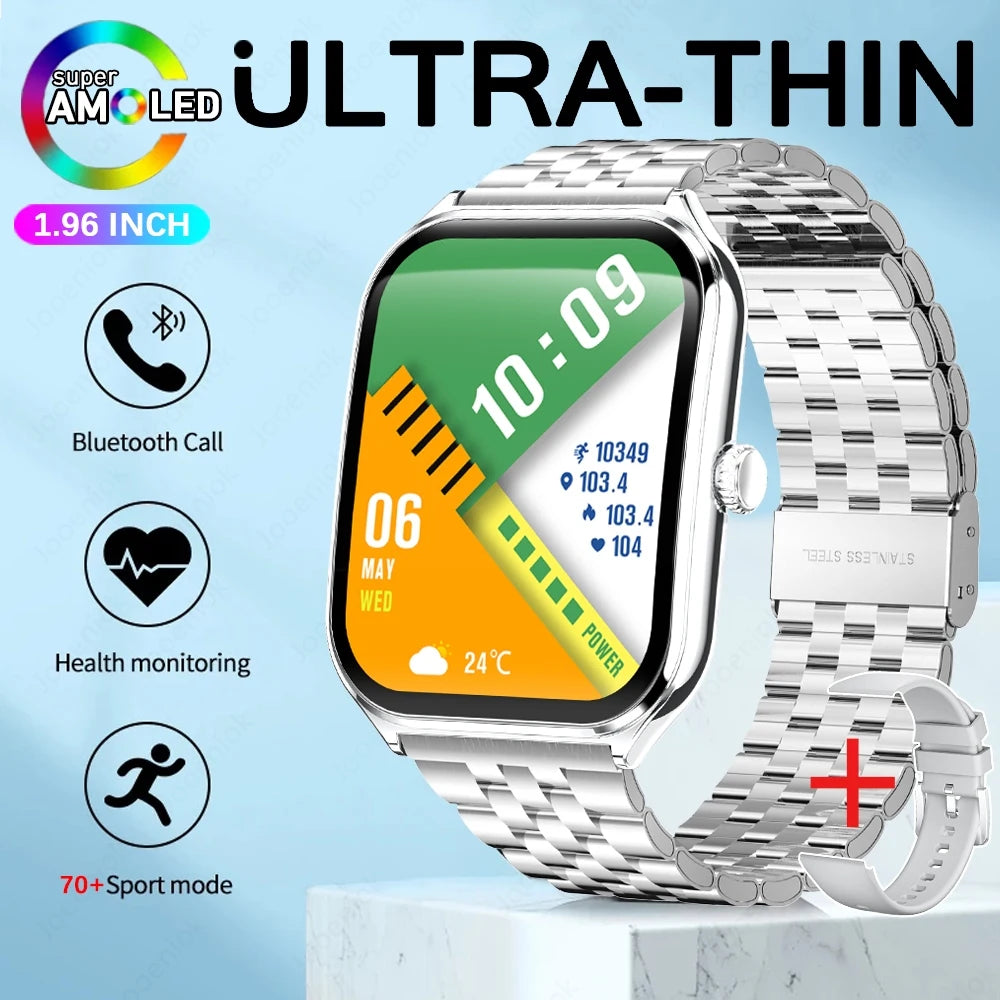 Ultra-thin Durable Women Smart Watch, Sport Health Fitness, Wireless Bluetooth Call