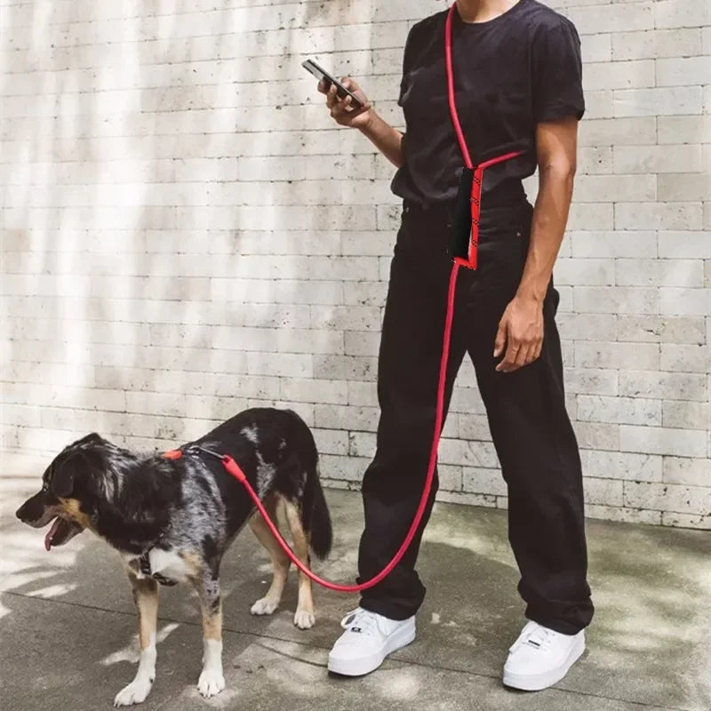 Hands Free Dog Leash, 3M Long, Waterproof, Reflective, Double-headed