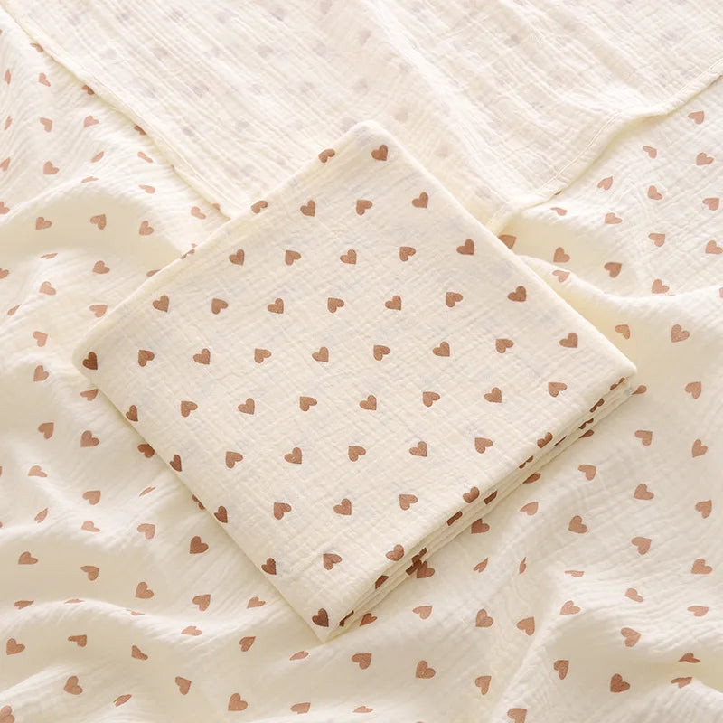 Baby Blanket, Muslin Swaddle, 2-Layer, Cotton, Receive Blankets, Bath Towel