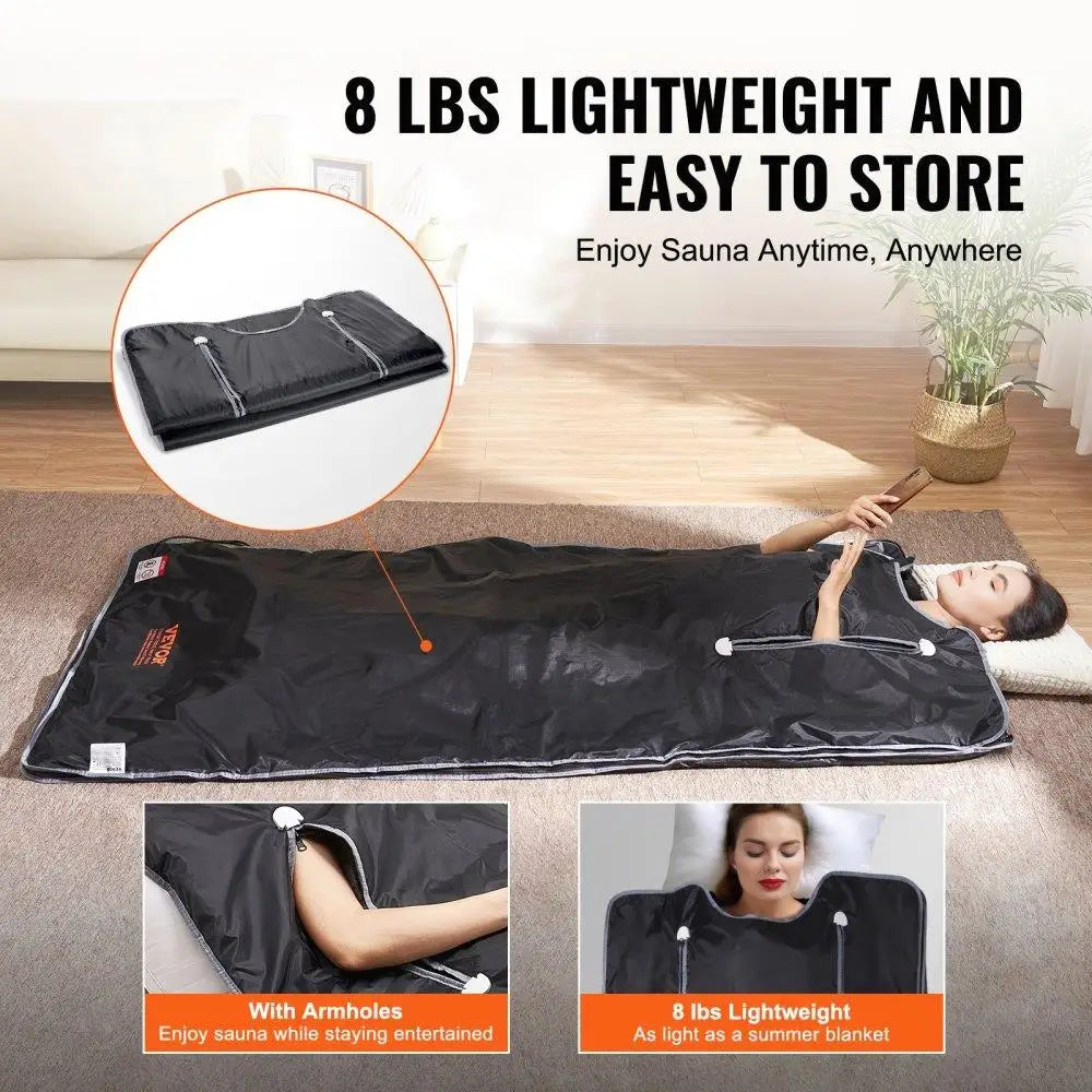 Portable Sauna Blanket Detox, Infrared, Carbon Fiber Heating