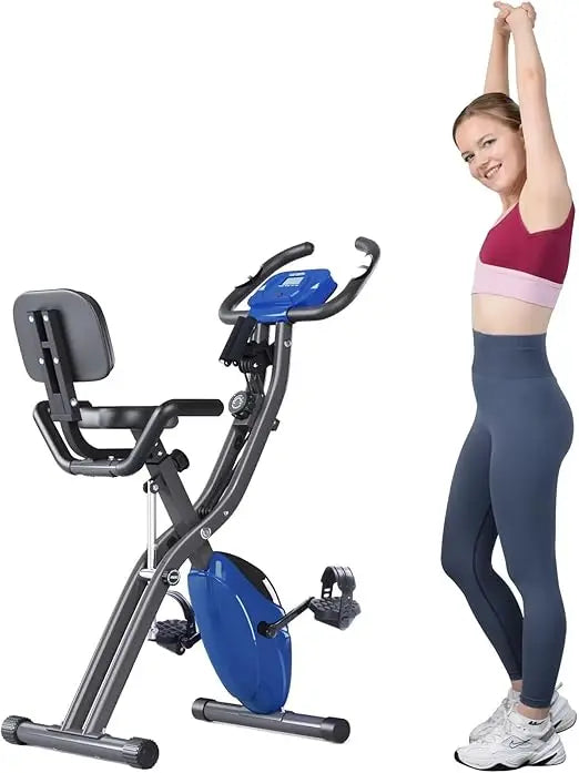 Stationary Exercise Bike, 3-IN-1, Foldable