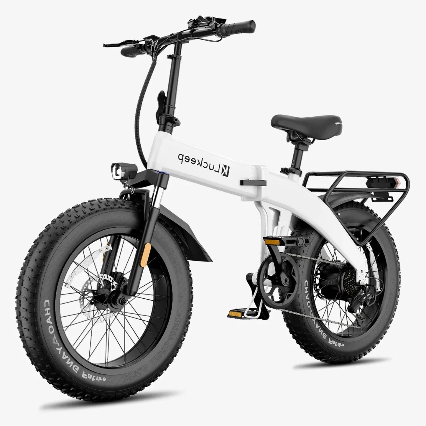 Luckeep X1 LIte Fold Electric Bike, 1400W Peak Motor, 48V15AH Removable Battery, 20 Inch Fat Tire