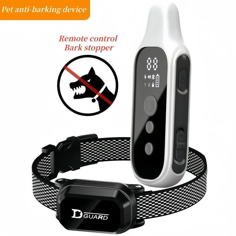 Electric, Rechargeable, Remote Control, Waterproof, Dog Bark Stop Collar