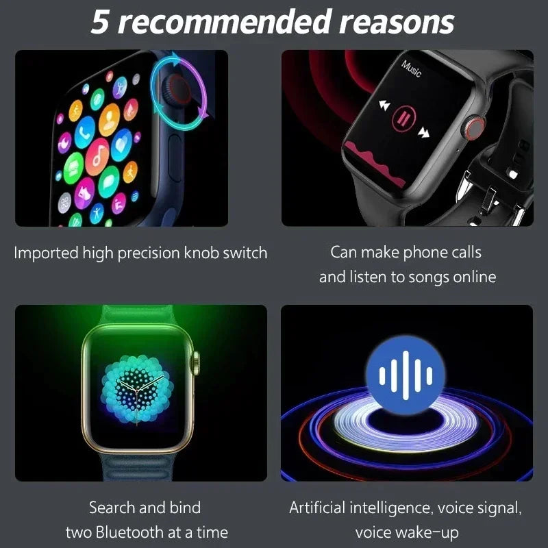 10 Pro Max Smart Watch, Sport Fitness Tracker, Custom Dial, Men/Women Wearable Android IOS