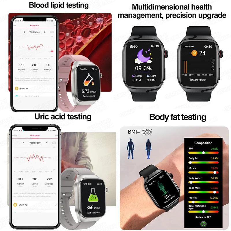 Women Smart Watch with BMI Measurement, Menstrual Cycle, ECG Heart Rate, Blood Oxygen, Sleep, Fitness Tracker