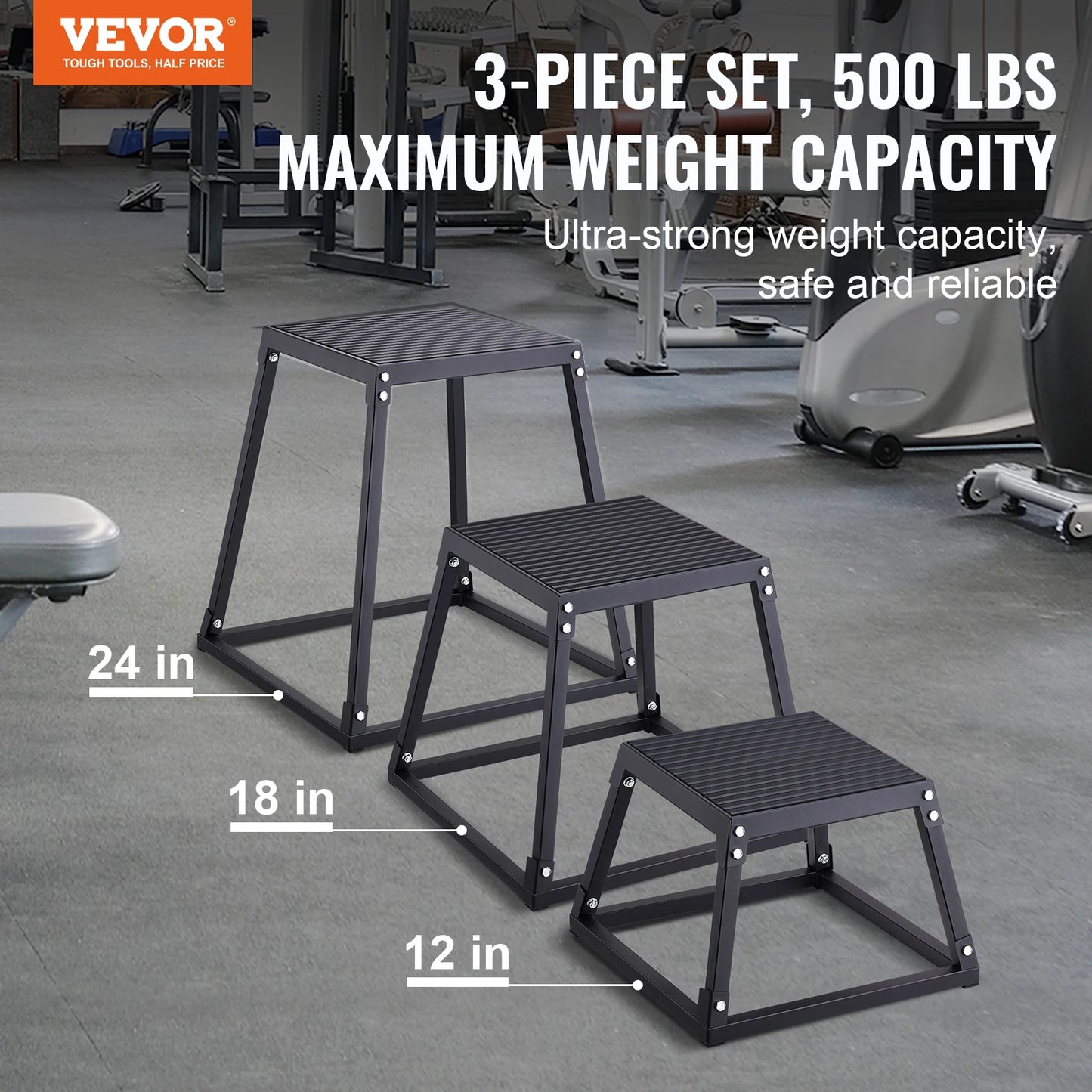 SucceBuy Plyometric Jump Box, Conditioning, Strength Training