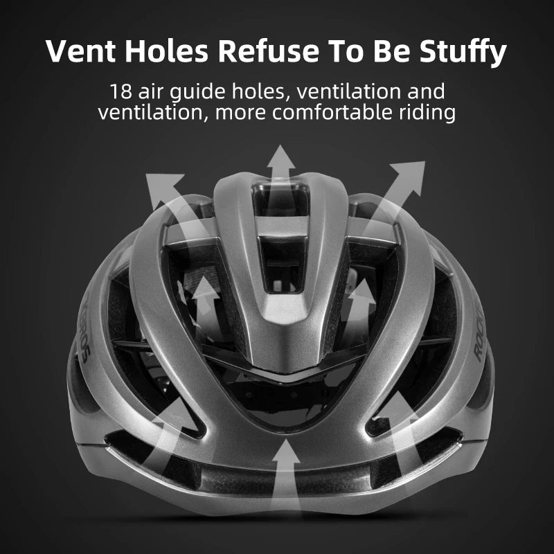 Unisex Bicycle Helmet, Breathable, Ultralight Integrally-Molded, Shockproof, Adjustable