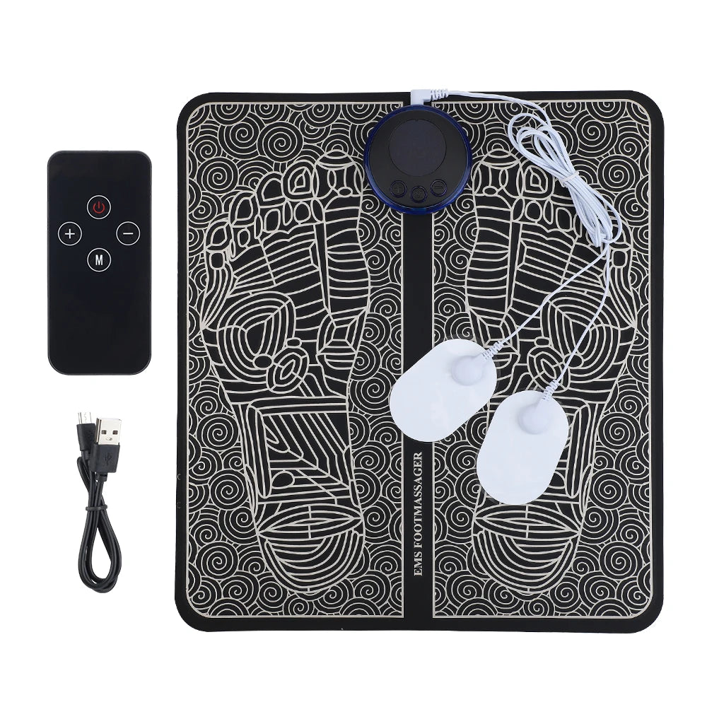 Rechargeable Electric Foot Massager Pad, Electro stimulator