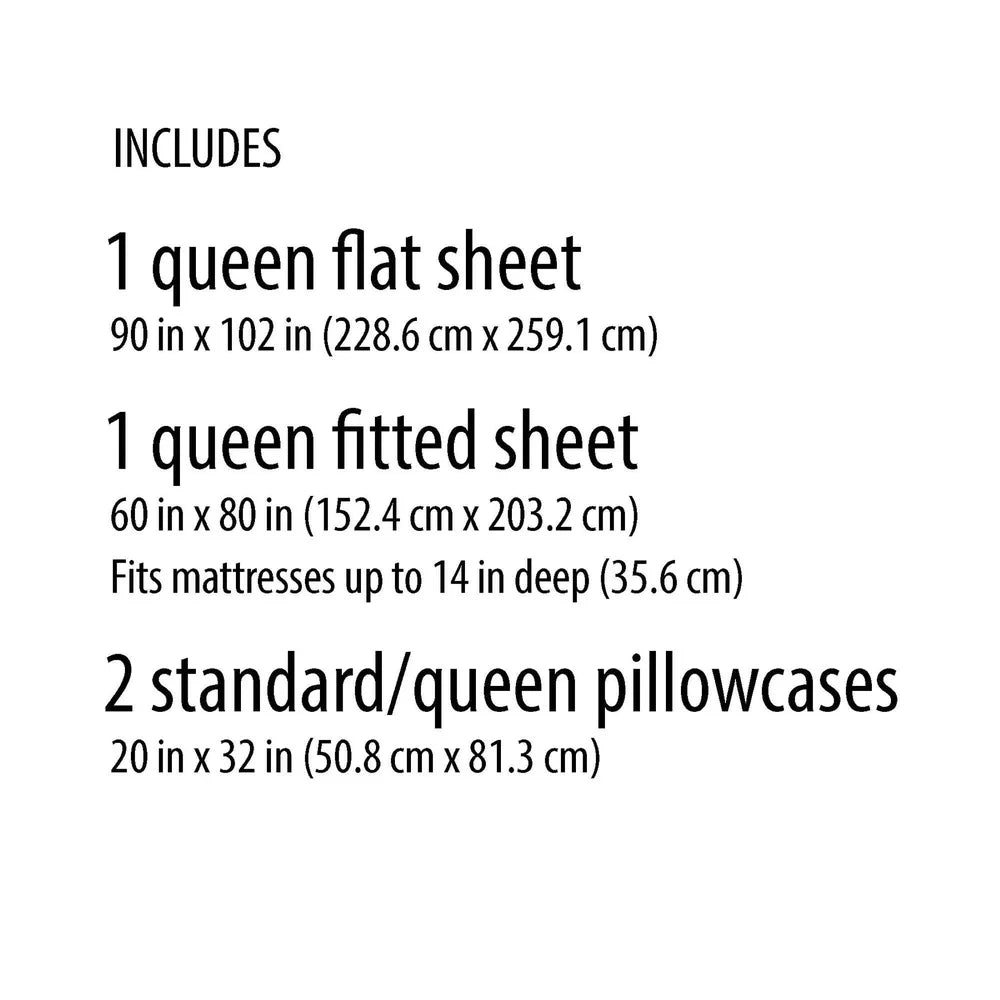 Super Soft Microfiber Queen Bed Sheet Set, 4 Piece, Lightweight, Wrinkle Resistant, Easy Care, Charcoal Grey