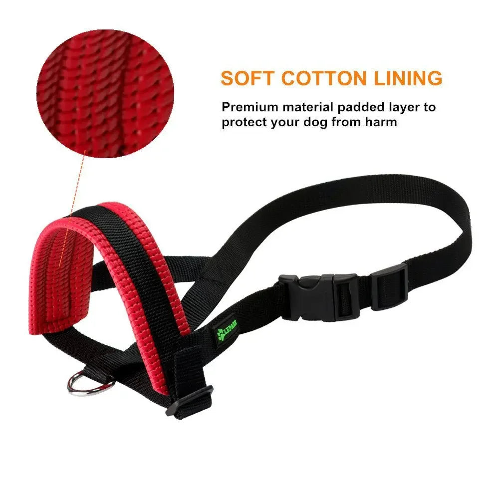 Nylon Dog Mouth Muzzle, Anti Bark, Collar, Breathable, Training Tool
