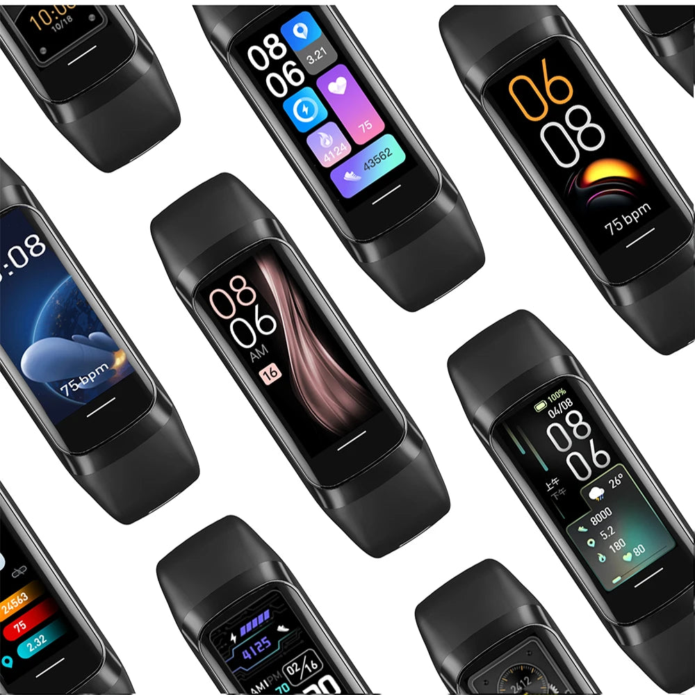 AMOLED Smartwatch, Body Temperature Monitor, Fitness, Clock ,Sports, Waterproof, Men/Women IOS
