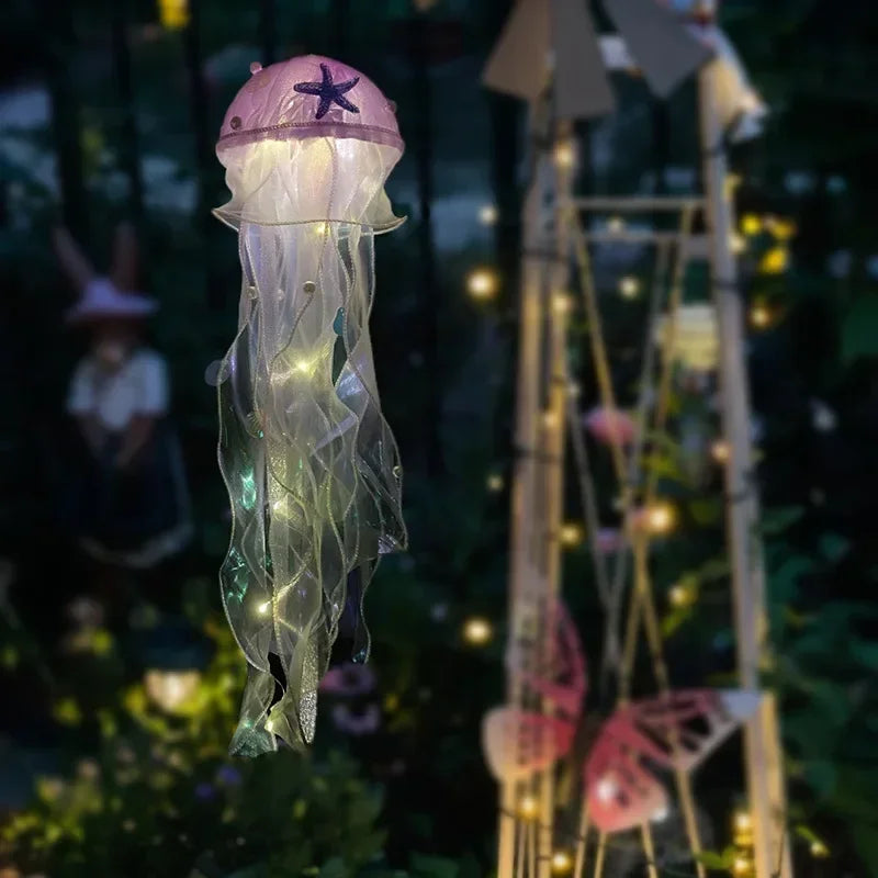 Jellyfish Portable Flower Lamp, Girl Room Atmosphere Decoration, Bedroom Night Lamp