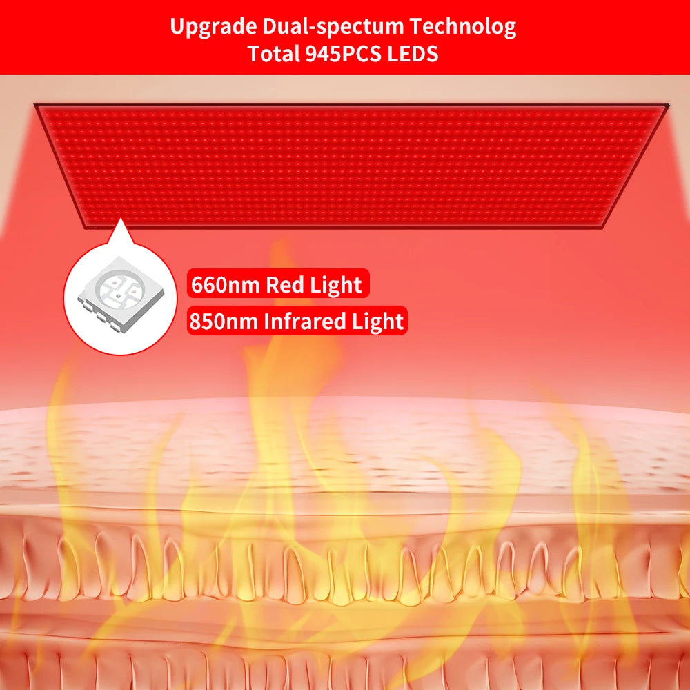 Red Light Mat Full Body, LED Beads, Relax Pad