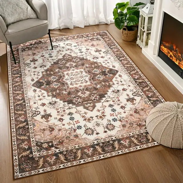 Soft Boho Rug for Living Room, Bedroom, Persian Area Vintage Rugs