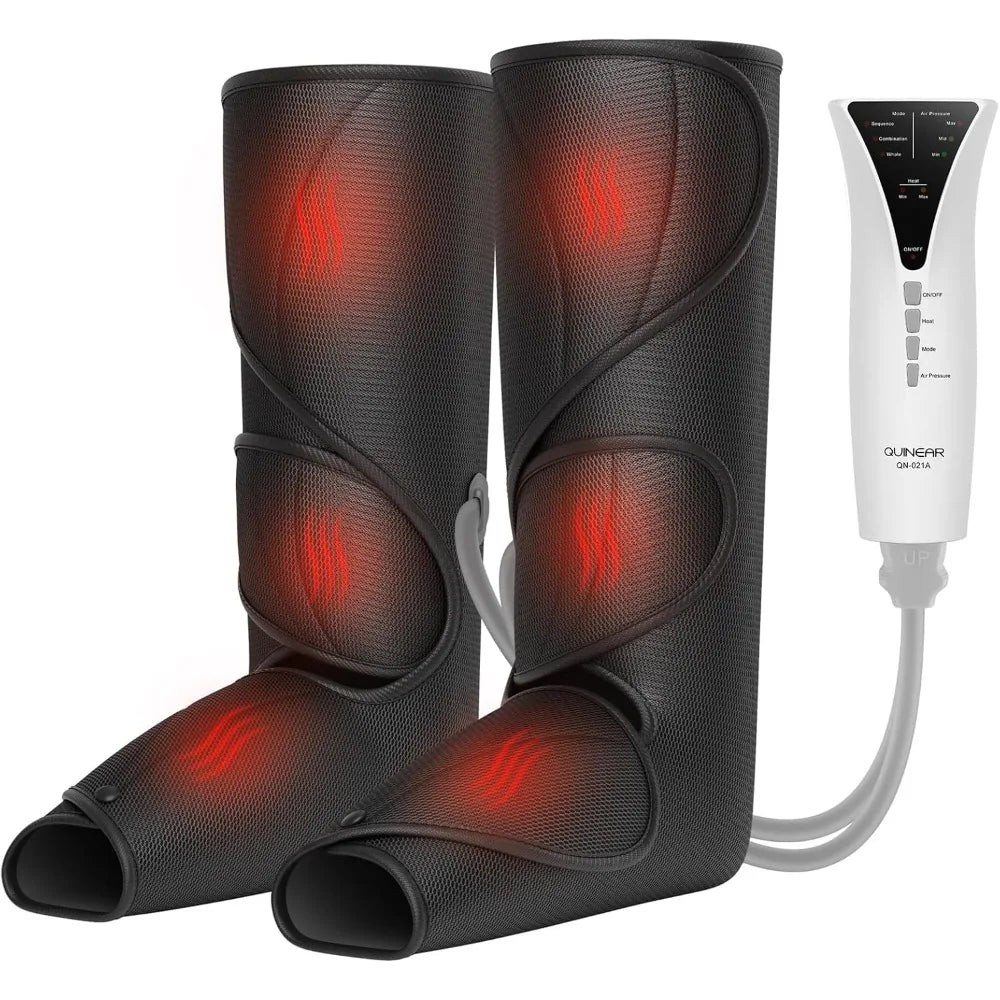 Leg Massager with Heat and Air Compression Boot, Foot and Calf Massager for Circulation and Pain