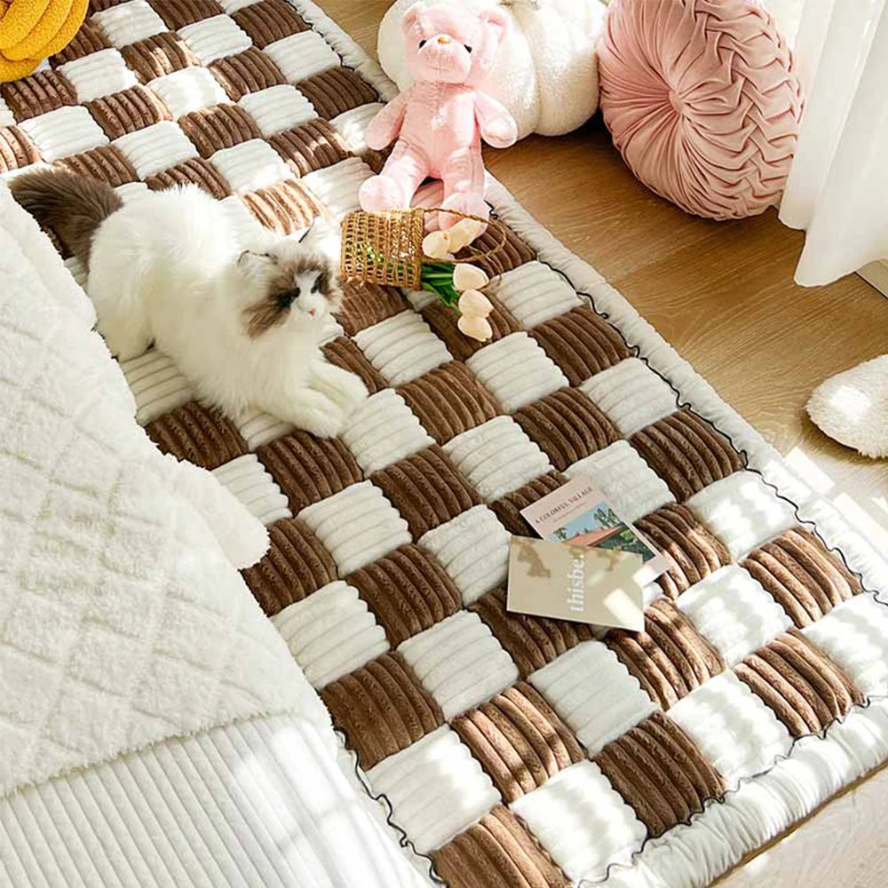 Warm Pet Scratchable Blanket, Anti-slip, Washable, Cushion Sofa/Couch Cover Protector