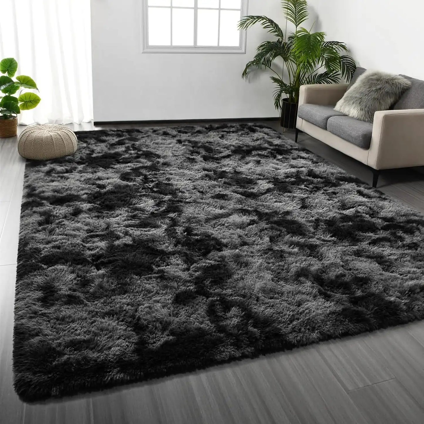 Super Soft Plush Tie Dye Velvet Rugs, Shaggy Rug For Living Room/Bedroom