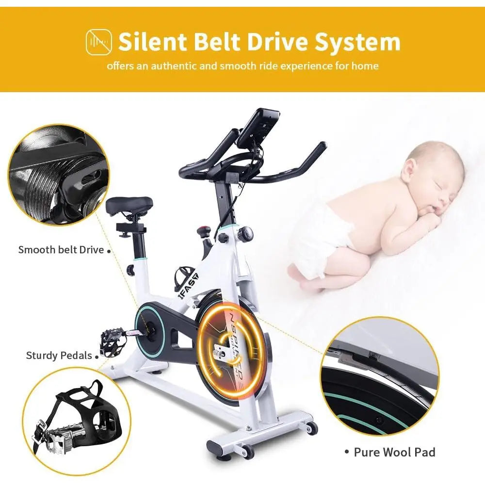 Stationary Exercise Bike, LCD Monitor, Cardio Fitness