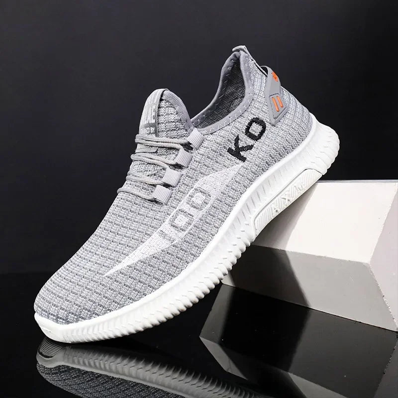 Breathable Mesh Sneakers, Comfortable, Casual Sport Shoes, Lightweight, Plus Size 39-44