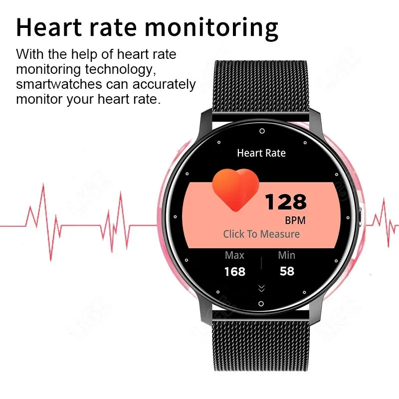 Smart Watch Women/Men Full Touch Screen, Bluetooth, Call, Waterproof, GPS, Sports Fitness Tracker
