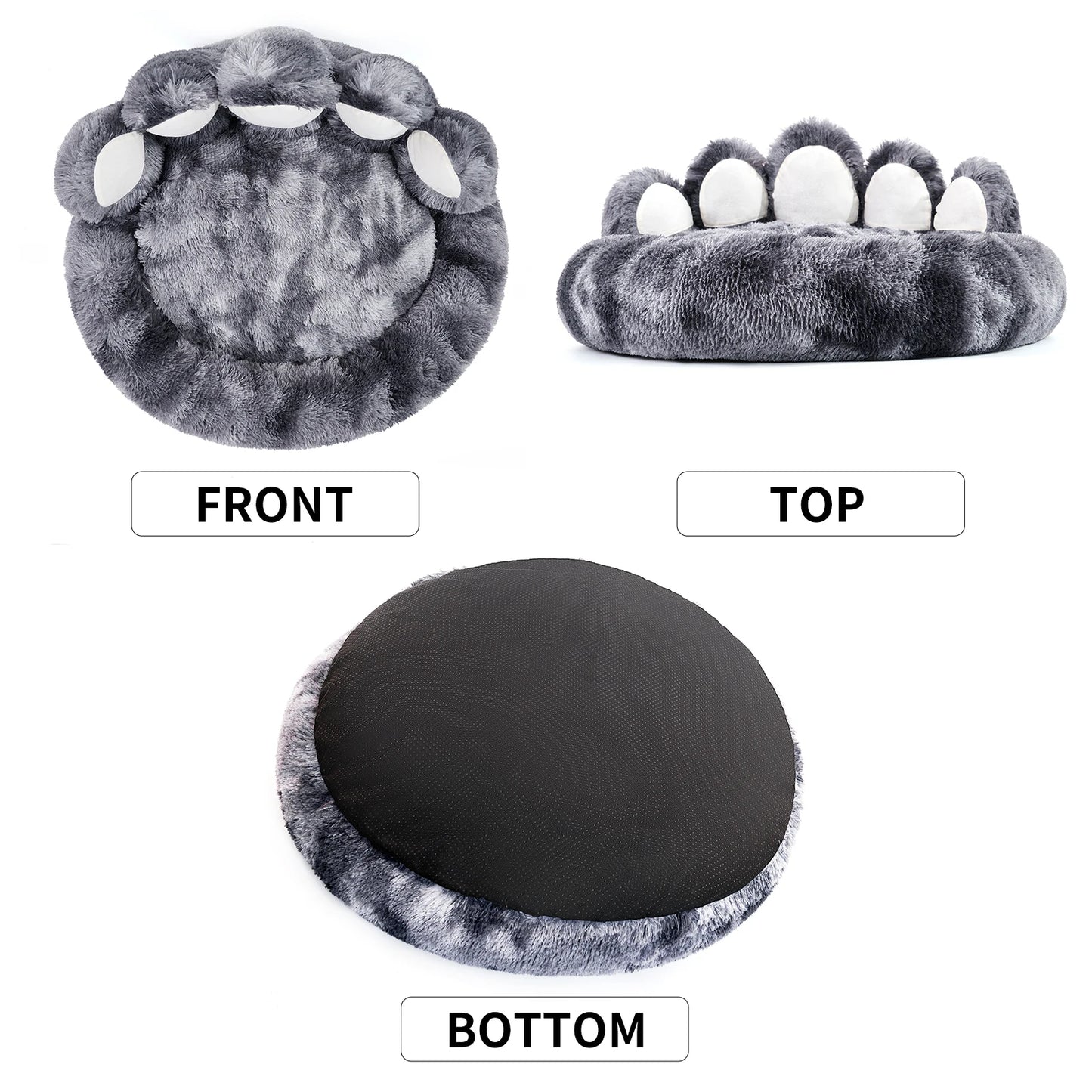 Warm, Cozy, Comfy Pet Dog Bed, Paw Shape