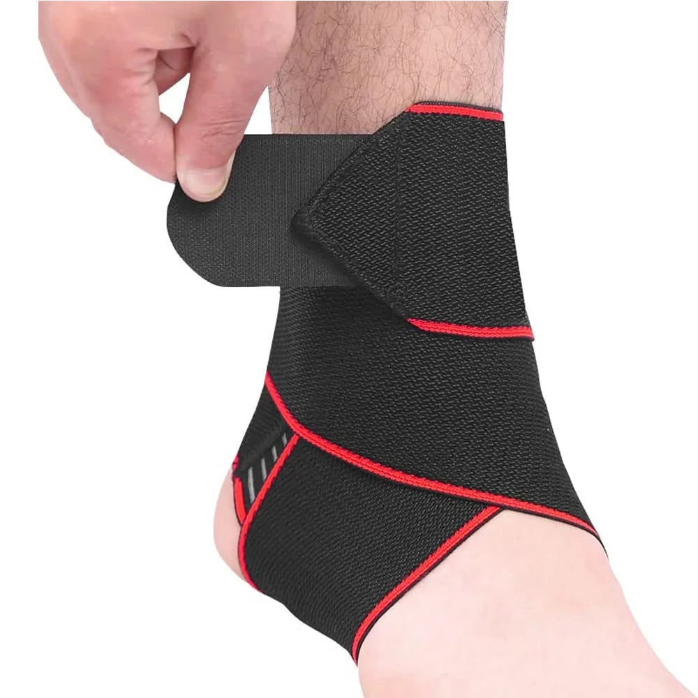 1Pc Ankle Brace, Support Wraps, Adjustable, Compression Antiskid Straps