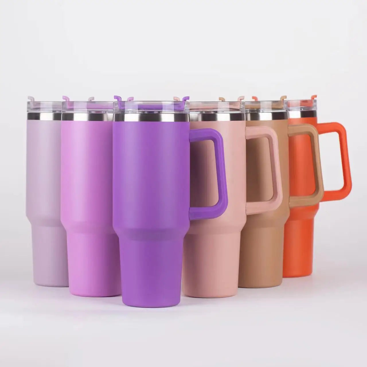 6pack, 40oz, Stainless Steel, Double Wall, Tumbler, Handle