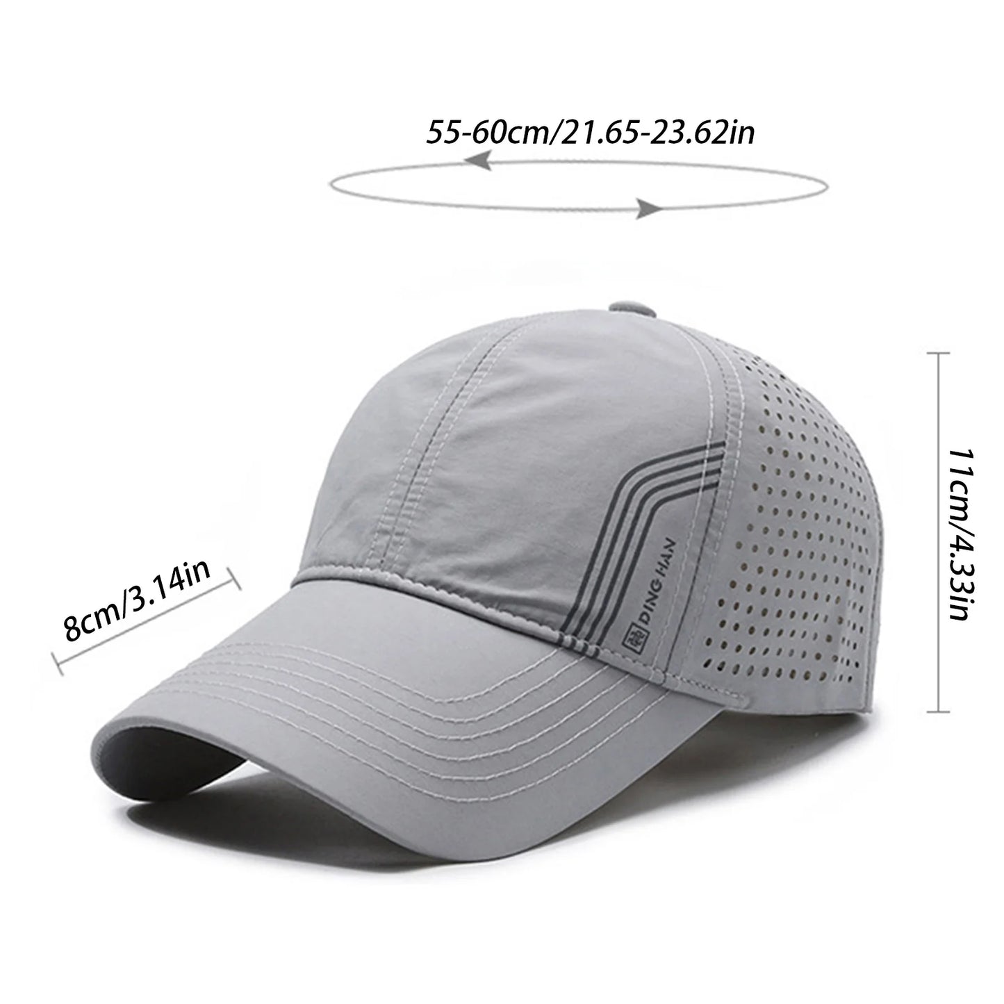 Solid Baseball Caps, Breathable, Mesh, Quick Drying