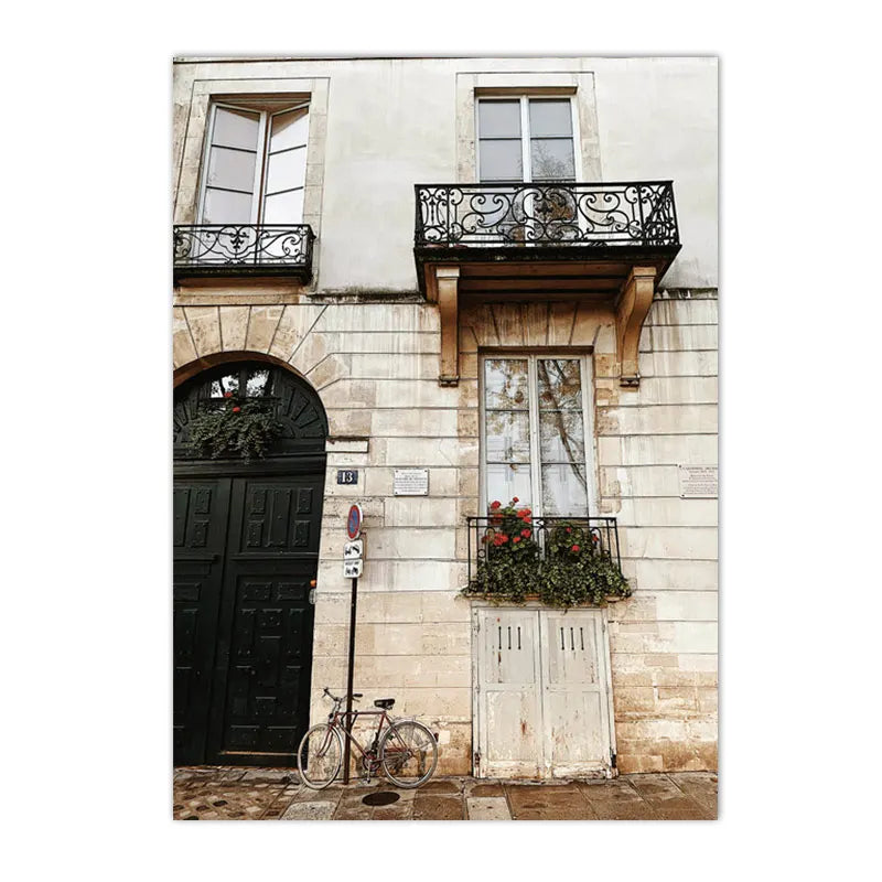 Spanish Italy Puglia Architecture Posters, Canvas Painting, Green Leaves, Indoor Plants, Wall Art Print Pictures