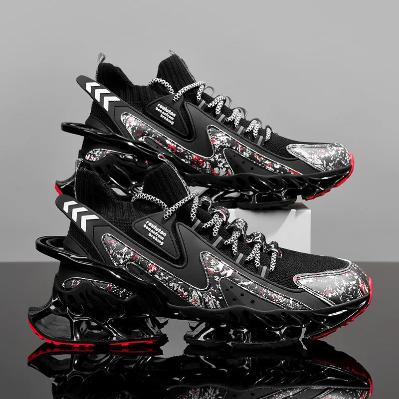 Men's Running Shoes, Non-Slip, Breathable, Mesh, Soft Sole, Casual Athletic Walking Shoes