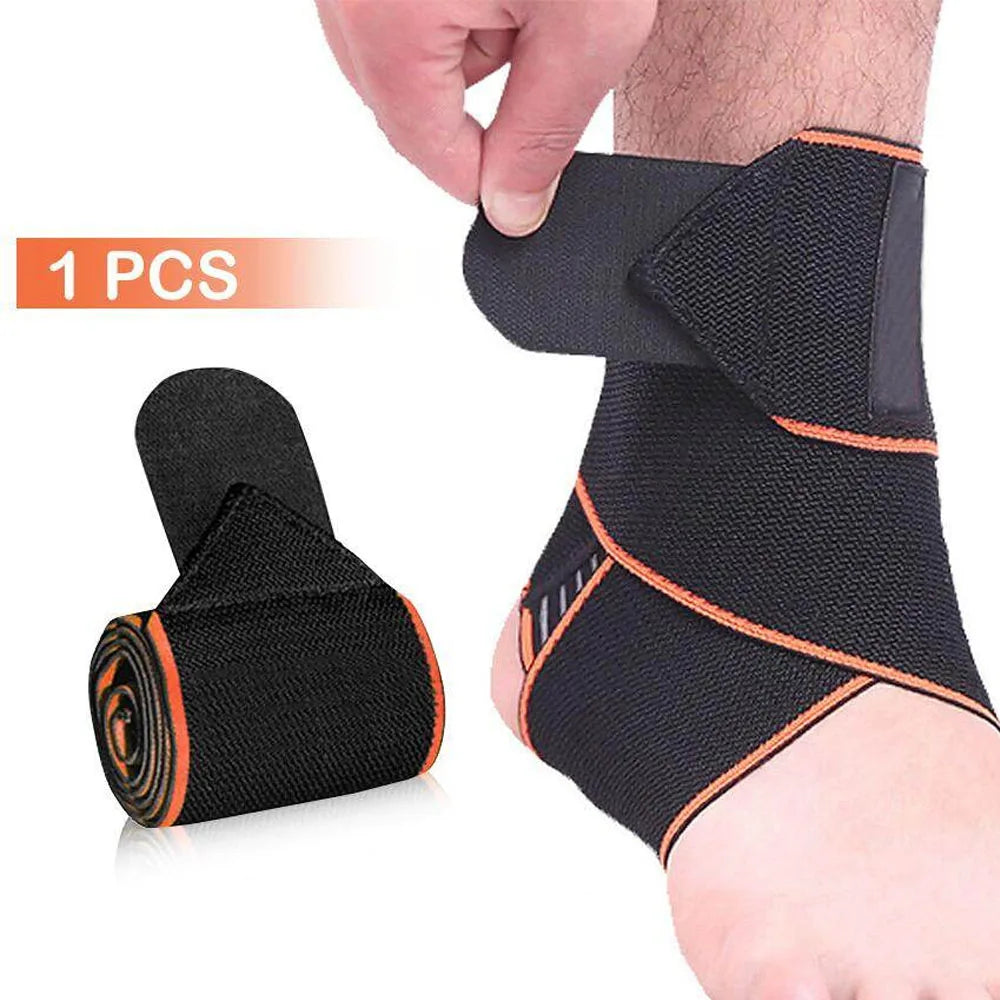 1Pc Ankle Brace, Support Wraps, Adjustable, Compression Antiskid Straps