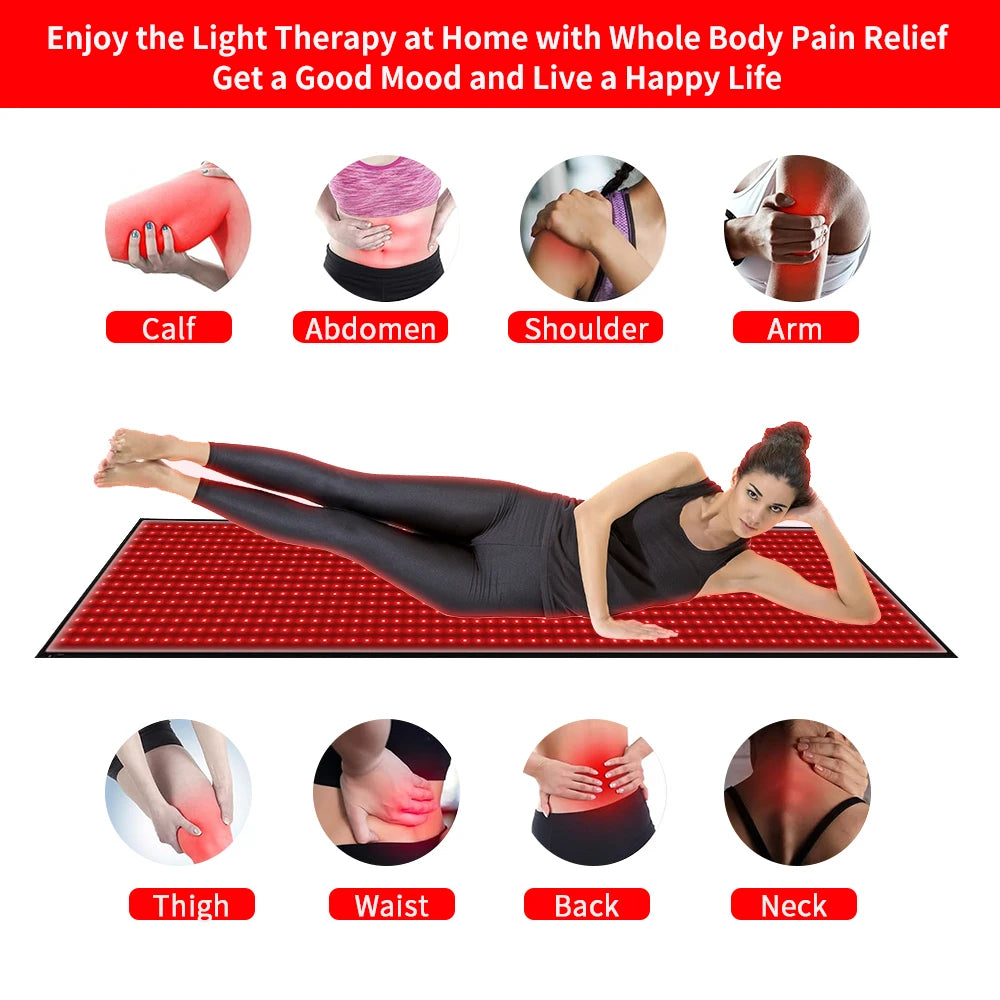 Red Light Mat Full Body, LED Beads, Relax Pad