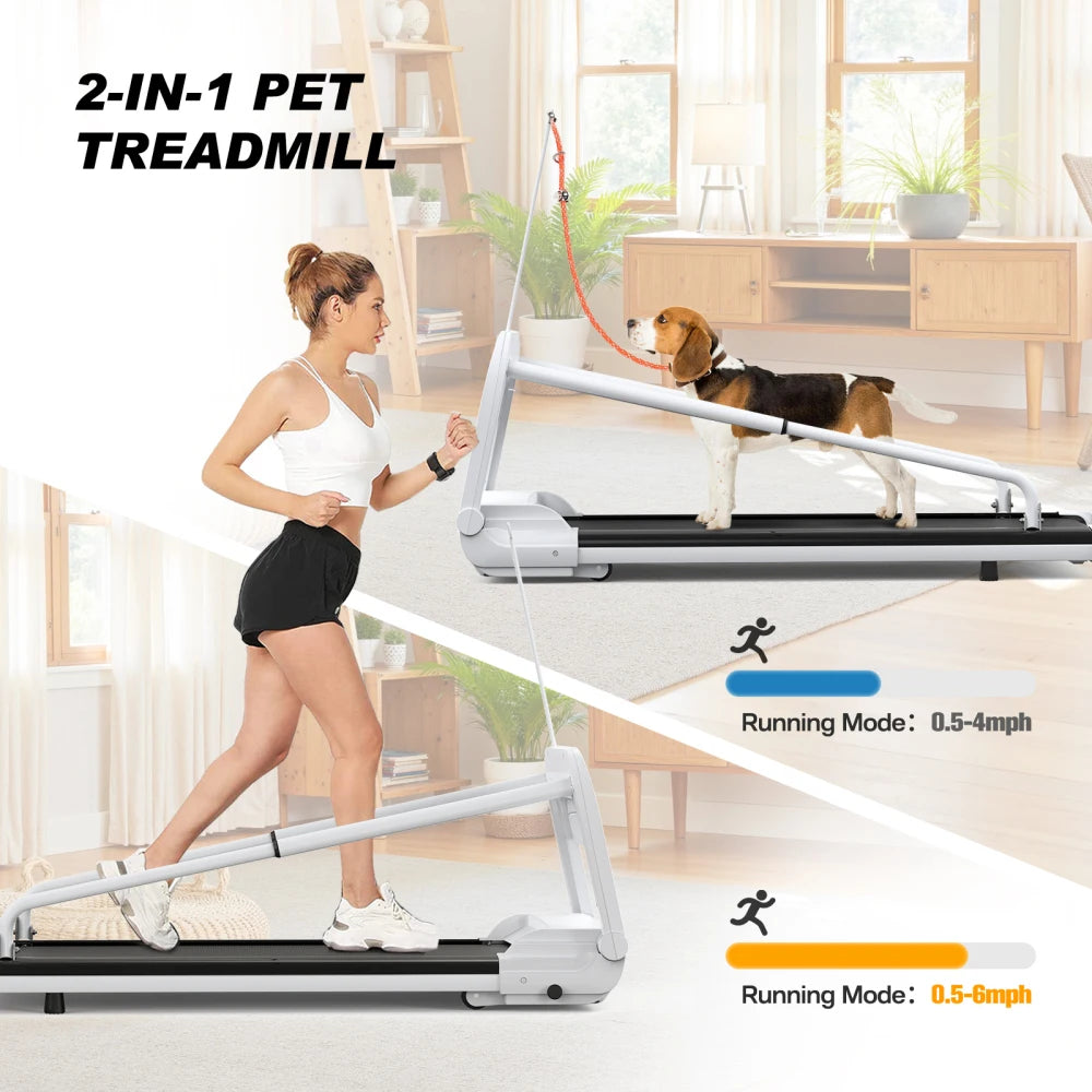 Quiet Smart Pet Treadmill, Adjustable Speed, Perfect For Small/Medium Dogs