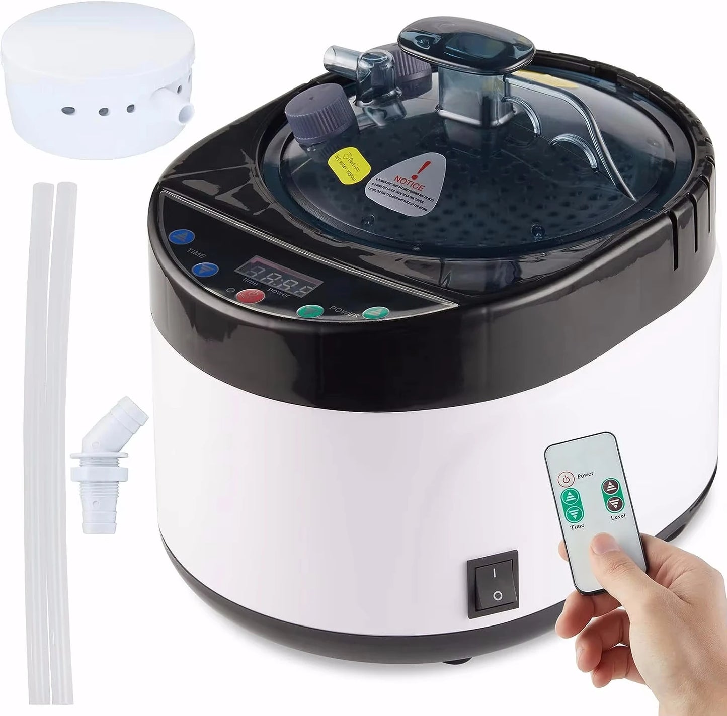 Sauna Steamer, Portable, Steam Pot Generator, Remote Control Spa Machine, Herbal Box