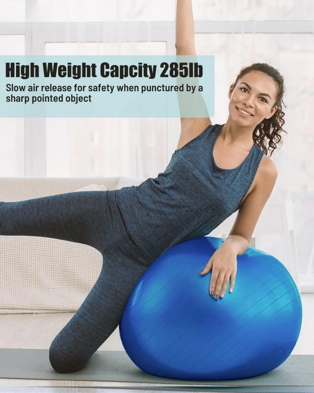 Yoga/Stability/Workout/Swiss/Balance Ball, Explosion-proof, Anti-Slip, Physiotherapy