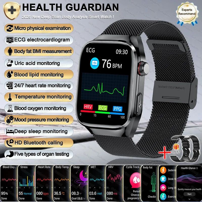 Women Smart Watch with BMI Measurement, Menstrual Cycle, ECG Heart Rate, Blood Oxygen, Sleep, Fitness Tracker