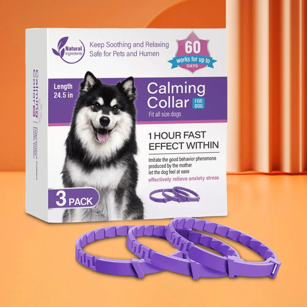Pet Calming Collar, Stress and Anxiety Relief, Pheromone, Adjustable